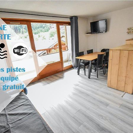 L'Enchalpe, Grand Et Lumineux Studio Avec Coin Montagne 5 Personnes, 60M Des Pistes, Piscine Couverte, Wifi, Grand Balcon Expo Est, Draps Non Compris Saint-Jean-dʼAulps Esterno foto