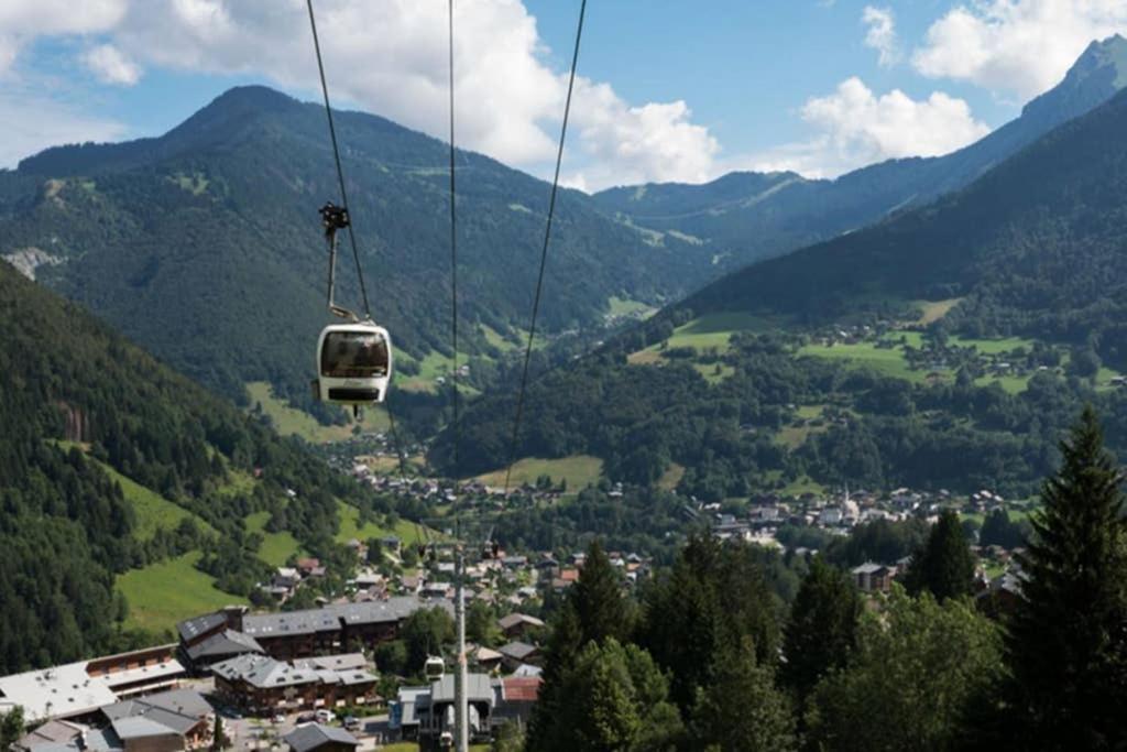 L'Enchalpe, Grand Et Lumineux Studio Avec Coin Montagne 5 Personnes, 60M Des Pistes, Piscine Couverte, Wifi, Grand Balcon Expo Est, Draps Non Compris Saint-Jean-dʼAulps Esterno foto
