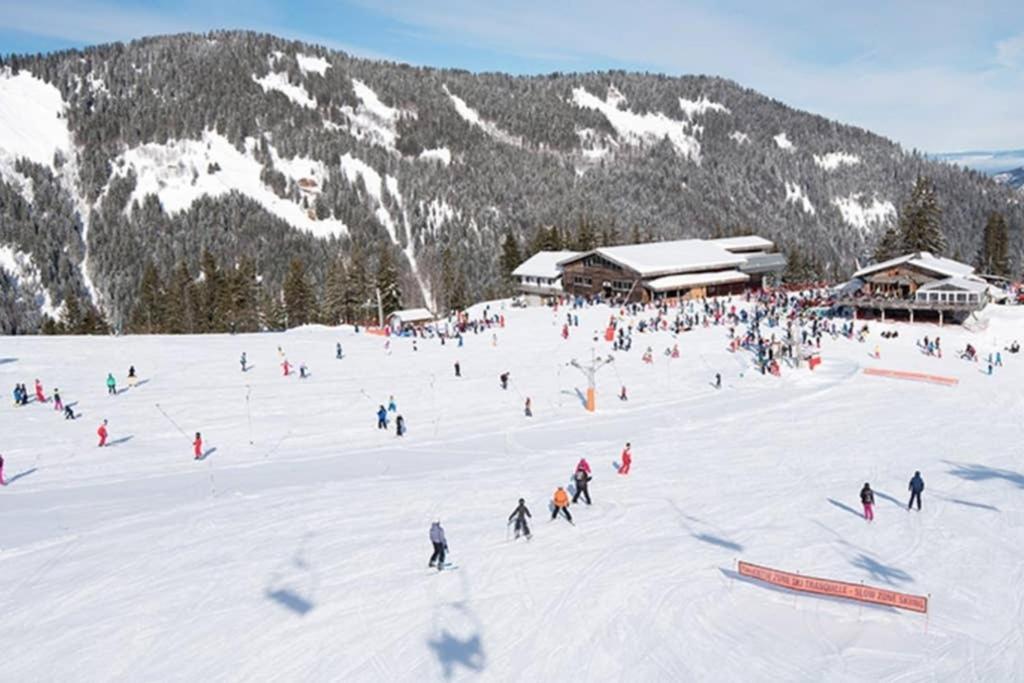 L'Enchalpe, Grand Et Lumineux Studio Avec Coin Montagne 5 Personnes, 60M Des Pistes, Piscine Couverte, Wifi, Grand Balcon Expo Est, Draps Non Compris Saint-Jean-dʼAulps Esterno foto