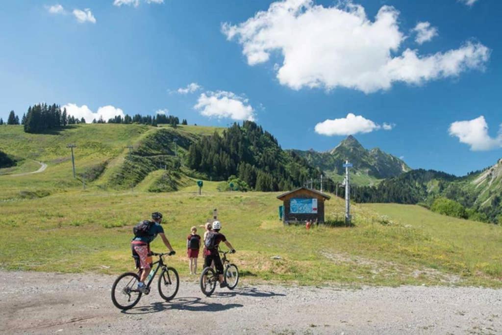 L'Enchalpe, Grand Et Lumineux Studio Avec Coin Montagne 5 Personnes, 60M Des Pistes, Piscine Couverte, Wifi, Grand Balcon Expo Est, Draps Non Compris Saint-Jean-dʼAulps Esterno foto