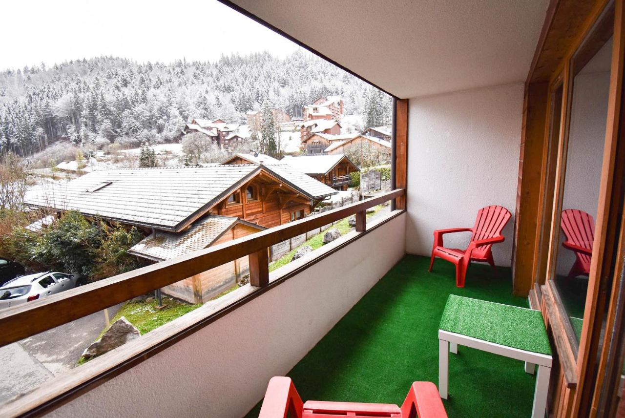 L'Enchalpe, Grand Et Lumineux Studio Avec Coin Montagne 5 Personnes, 60M Des Pistes, Piscine Couverte, Wifi, Grand Balcon Expo Est, Draps Non Compris Saint-Jean-dʼAulps Esterno foto